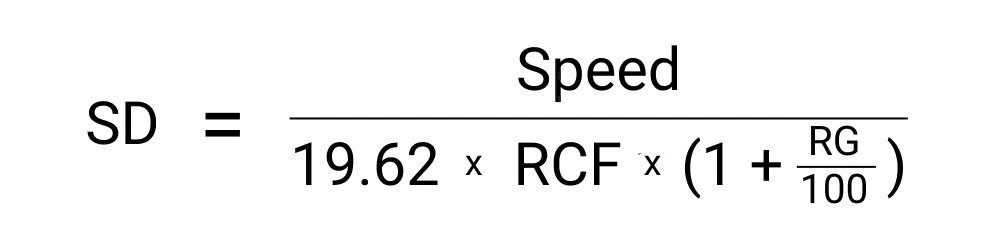 An image showing the formula for calculating stopping distance.